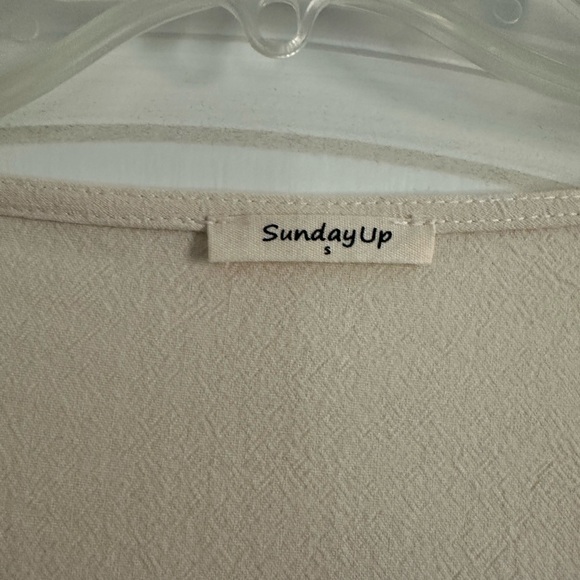 Vibrant Pink and Cream Embroidered Mini Dress - Picture 7 of 8